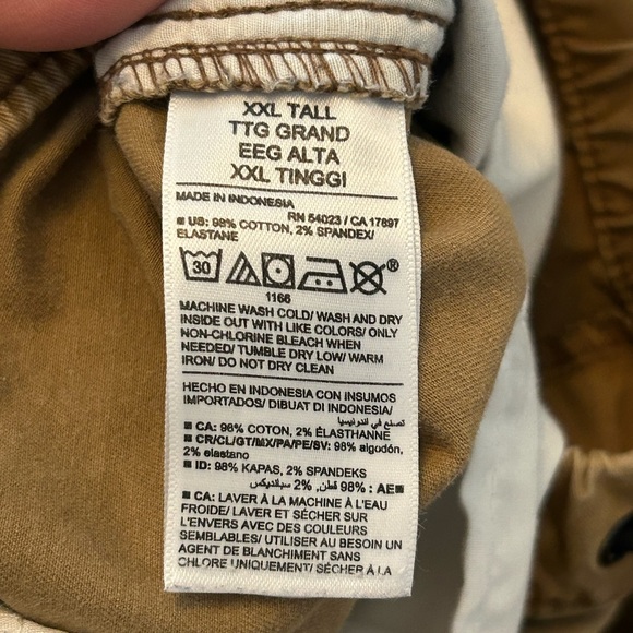 Old Navy Modern Jogger Mens size XXL Tall Built in Flex Stretch Tan Khaki - Picture 4 of 13